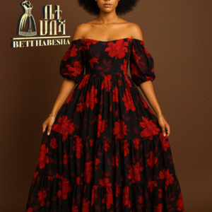 «መርቆርቆ አበባ» ድራመሲያ ማክሲ ቀሚስ – ቤቲ ሐበሻ