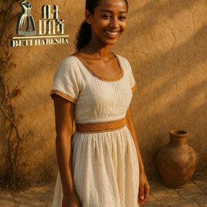 አስተካክለ የሸማ ቅርጽ “ቤቲ ሐበሻ” የቀን‑ባህል የአማር ቀሚስ